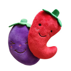 Pet plush sound-making toy fruit series scratch-resistant and chew-resistant pet dog and cat self-pleasure relief plush
