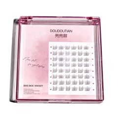 Doudoutian does not require glue, glue-free self-adhesive lower eyelashes for dogs, natural simulation single cluster grafted false eyelashes for lazy people