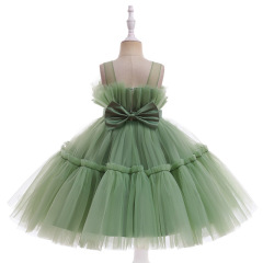 One-year-old dress Amazon 2024 new foreign trade girls color matching tutu skirt cake skirt children's dress
