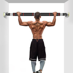 Door-mounted horizontal bar indoor fitness equipment home exercise pull-up trainer wall punch-free horizontal bar