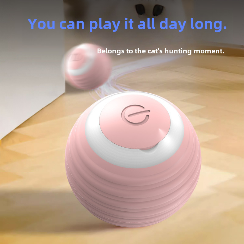 Pet Gravity Smart Rolling Ball Cat Toy Relieves Boredom Self-Happiness Cat Stick Kitten Charging Cat Ball New Product