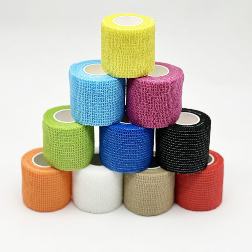 Factory direct selling self-adhesive elastic bandage, sports wrist and ankle elastic bandage, elastic self-adhesive bandage wholesale