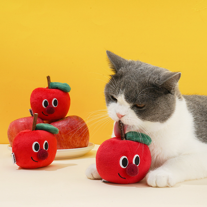 Zeze apple wood polygonum resistant teething toy self-healing catnip teasing cat stick cat supplies tooth cleaning stick chewing