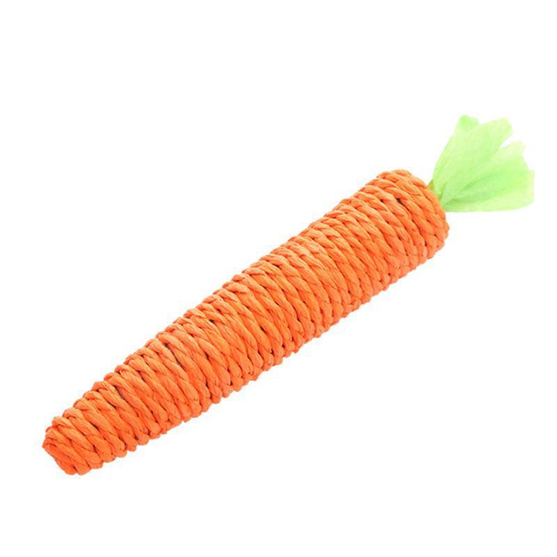 Carrot cat toy chewing toy bell cat teasing stick interactive bite-resistant and wear-resistant self-healing molar stick pet supplies