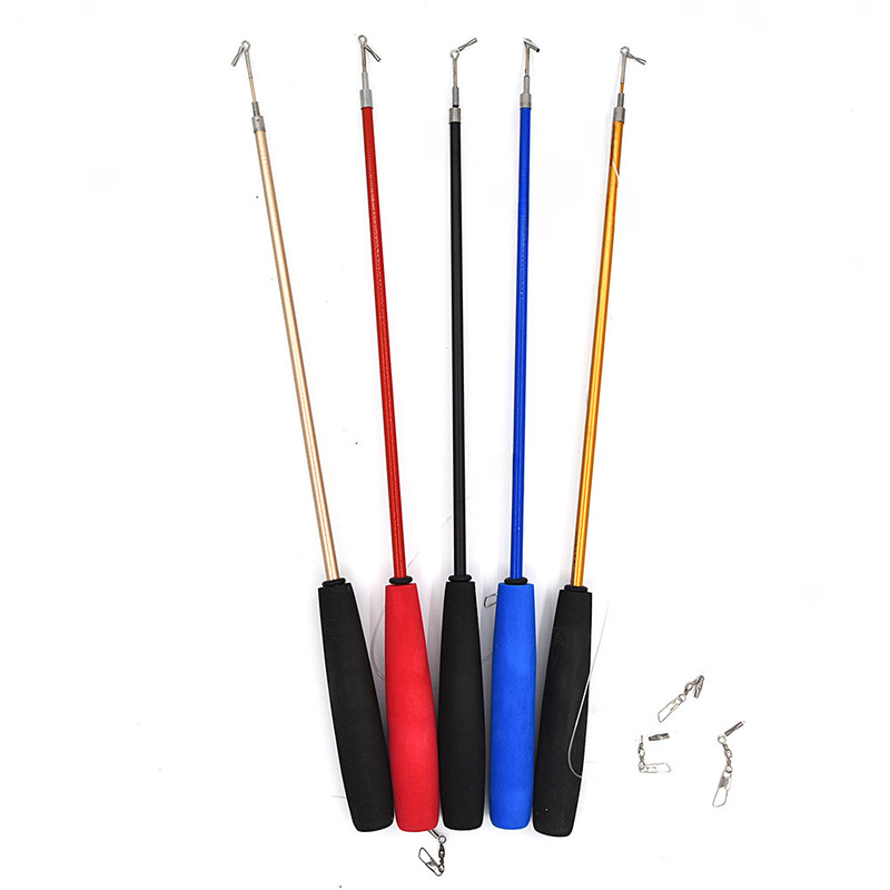 Cross-border new pet cat toys, cat toys, multi-color telescopic three-section cat toys, fishing rod, cat toys and supplies