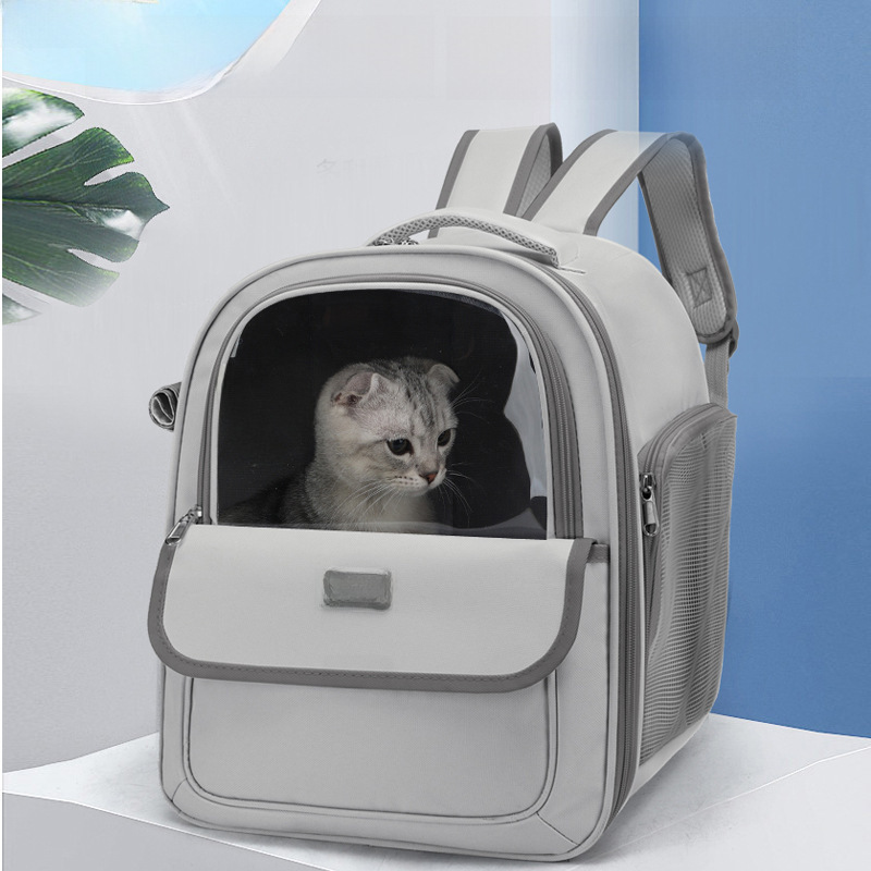Factory direct supply cat bag pet bag pet cat outdoor portable shoulder breathable side open large space new style