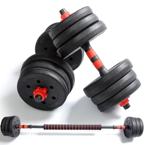 Home dumbbell men's fitness adjustable dumbbell set combination bar kettlebell cement dumbbell set