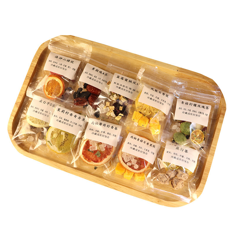 Live broadcast wholesale small sweet potato kumquat lemon internet celebrity fruit tea sour plum soup freeze-dried green orange passion fruit tea