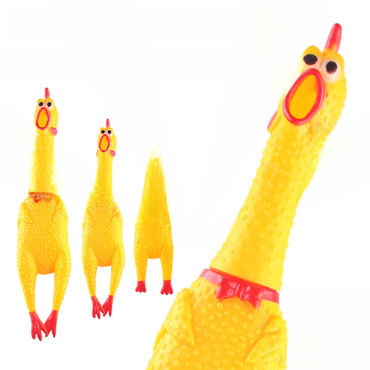 Pet toys Screaming chicken sound toy Screaming chicken teeth grinding cat and dog bite-resistant decompression toys and supplies