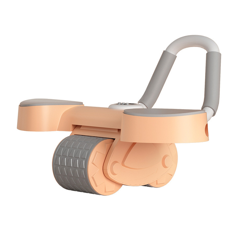 New multifunctional home flat support abdominal wheel men's fitness equipment abdominal curler elbow support abdominal wheel