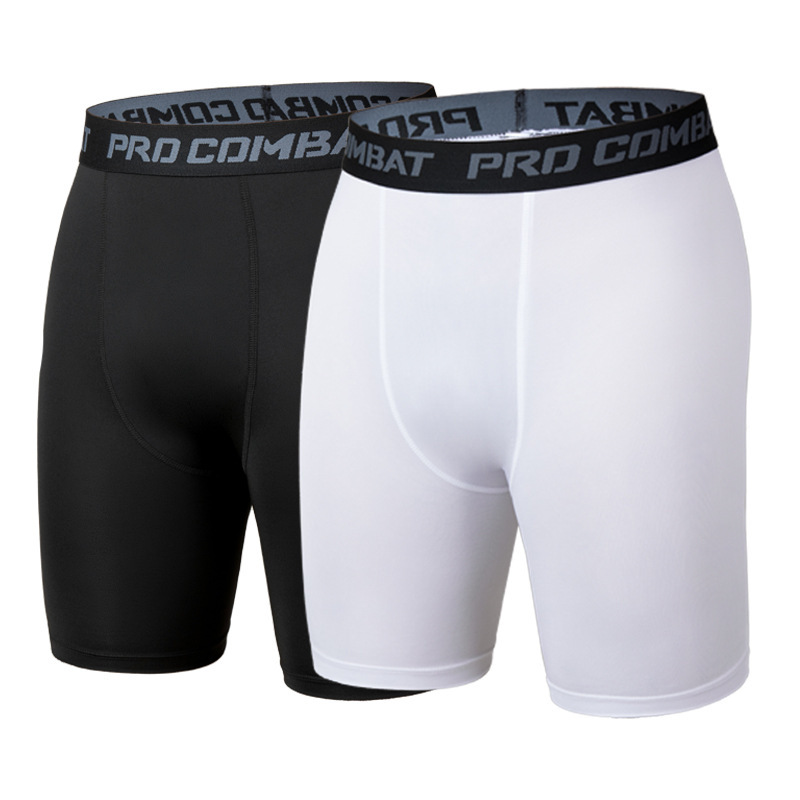 Sports tights for men, running stretch bottoming shorts, cycling training compression pants, basketball quick-drying fitness pants
