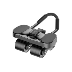 Four-wheel fitness abdominal wheel smart counting rebound abdominal muscle home multi-functional abdominal muscle trainer fitness equipment