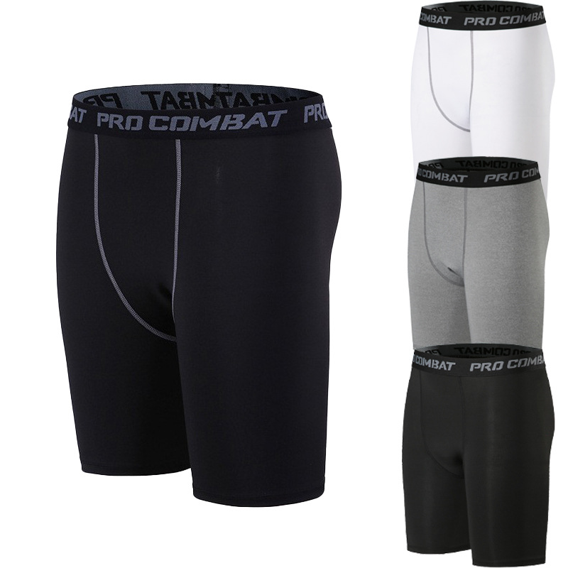 Basketball shorts, sports tights, men's high-elastic running training pants, track and field five-point shorts, compression quick-drying leggings