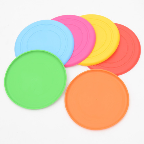 Silicone Soft Frisbee Pet Bite-Resistant Frisbee Special Training Toy for Dogs Golden Rabbit Teddy Flying Saucer
