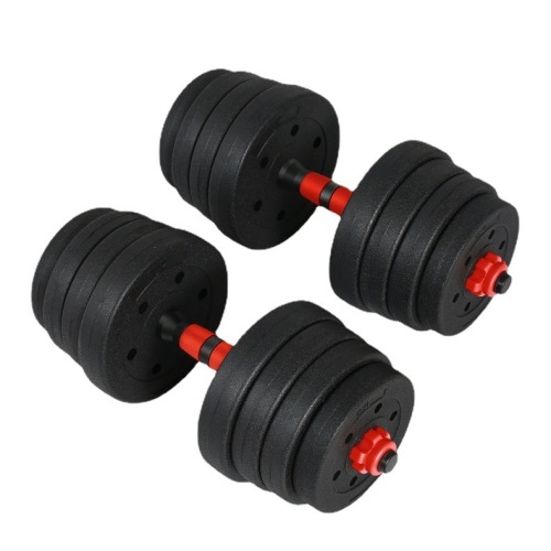 Environmentally friendly cement dumbbells for home fitness 10/15/20/30/40/50KG detachable men's and women's pvc