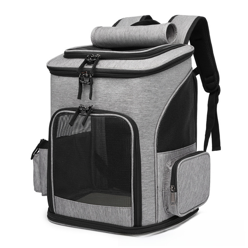 Cross-border large-capacity pet bag Amazon outdoor folding pet supplies backpack cat bag breathable dog bag