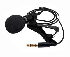 Condenser mobile phone microphone mini mini live recording small microphone mobile phone interview eating and broadcasting lavalier microphone