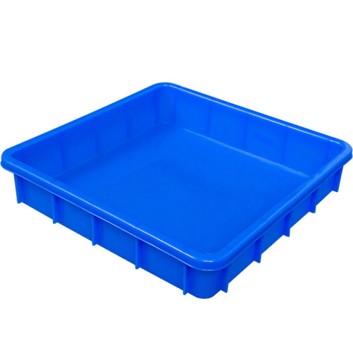 Factory direct supply of rectangular plastic basin PP PE new material square plate thickened turnover plate shallow plate plastic plate wholesale