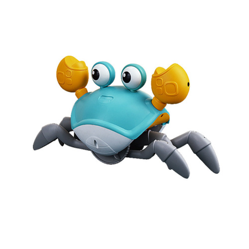 QC-1 induction electric crab automatic obstacle avoidance light music charging crab fast running new and unique children's toy