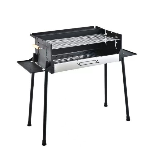 Outdoor portable commercial roasted milk barbecue grill household charcoal stainless steel barbecue grill camping stove cooking tea barbecue grill