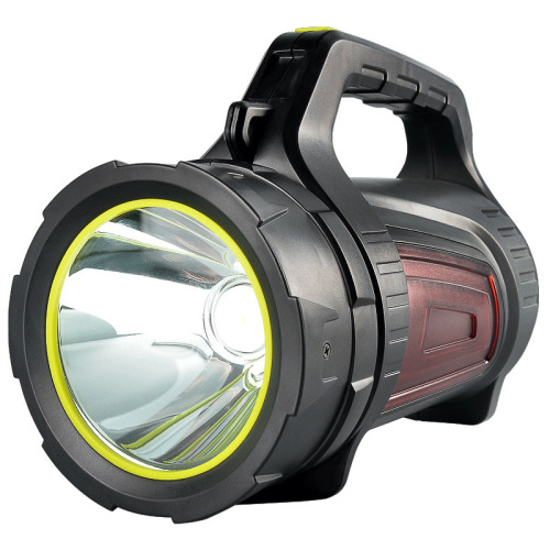 Flashlight outdoor strong light LED high power patrol emergency portable searchlight USB charging flashlight with side light