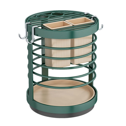 Kitchen Creative Rotatable Knife Rest Light Luxury Knife Multifunctional Storage Rack Hook Chopstick Spoon New Storage Rack