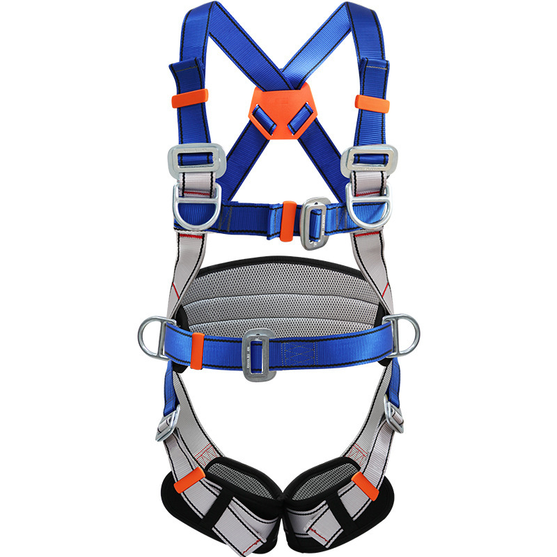 Five-point full-body high-altitude working safety belt national standard electric power construction outdoor expansion rock climbing wear-resistant safety belt