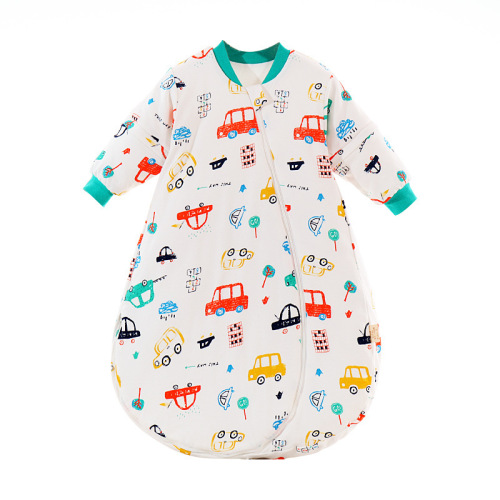 Aishimiao Antibacterial Baby Sleeping Bag Constant Temperature Pure Cotton Children's Sleeping Bag Spring, Autumn and Winter All-in-one Removable Sleeve Baby Anti-Kick Quilt