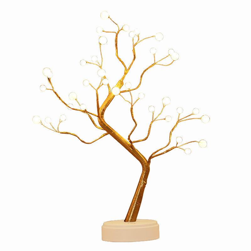Tree lights led Thanksgiving scene layout home decoration lights Christmas party indoor styling pearl luminous tree
