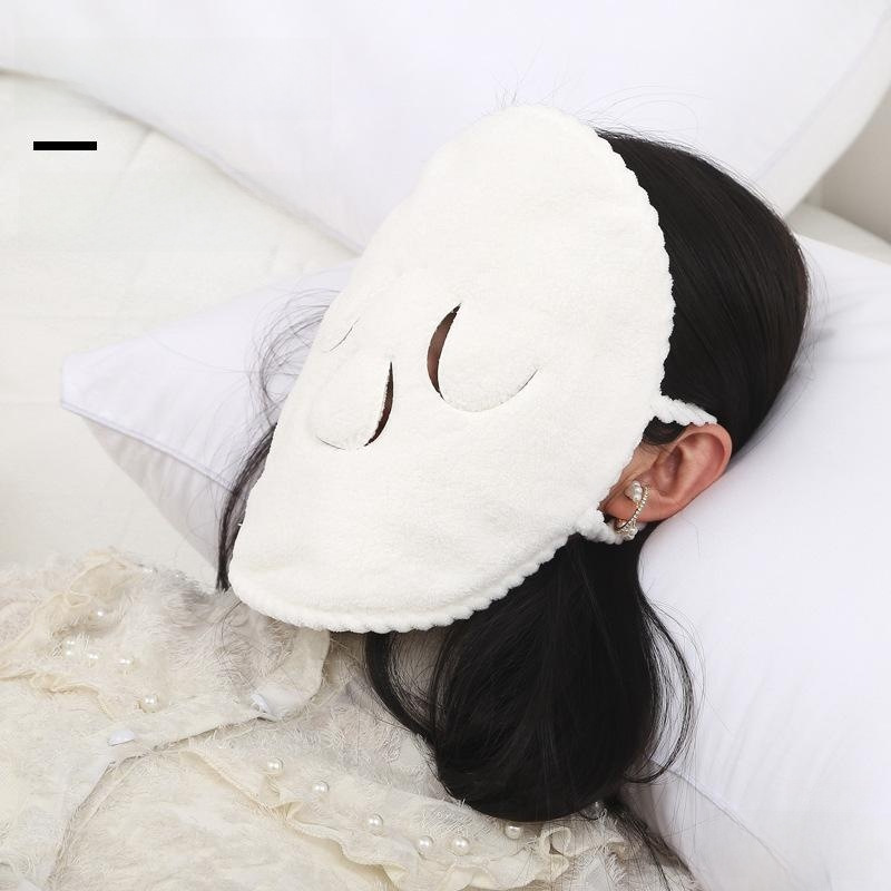 Hot compress towel facial mask towel beauty salon thickened coral velvet facial towel soft skin-friendly hydrating facial hot and cold compress for women