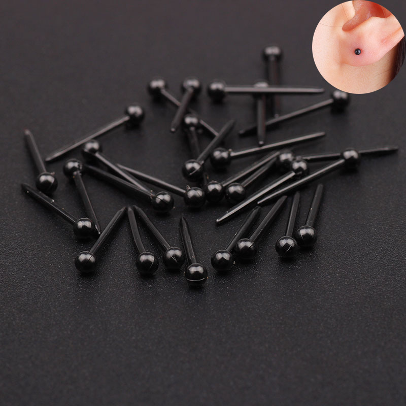 Bagged straight roller ear sticks, bean ear sticks, suitable for ear piercing, plastic ear sticks, straight roller bean ear sticks, simple earrings