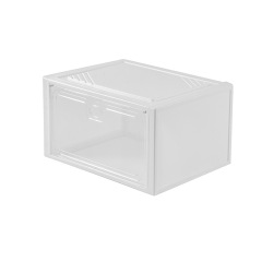 Xidu Hard Plastic Storage Shoe Box Transparent Wholesale Acrylic Drawer Storage Box Flip Shoe Box Household Products