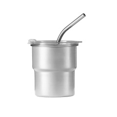 LOGO customized 304 stainless steel step cup outdoor camping beer cup single layer cup gift team building small water cup