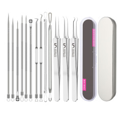 Wholesale tweezers cell clips acne needles acne clips blackhead clips beauty tool set