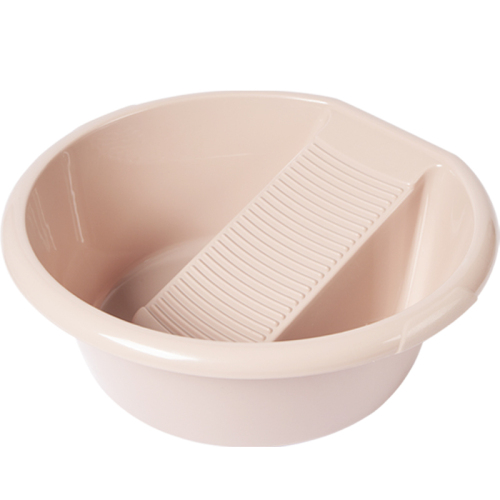 One-piece laundry basin with washboard for baby household large plastic thickened baby and children's laundry