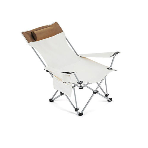 Outdoor folding deck chair, portable ultra-light camping backrest fishing chair, home lunch break folding chair, beach chair
