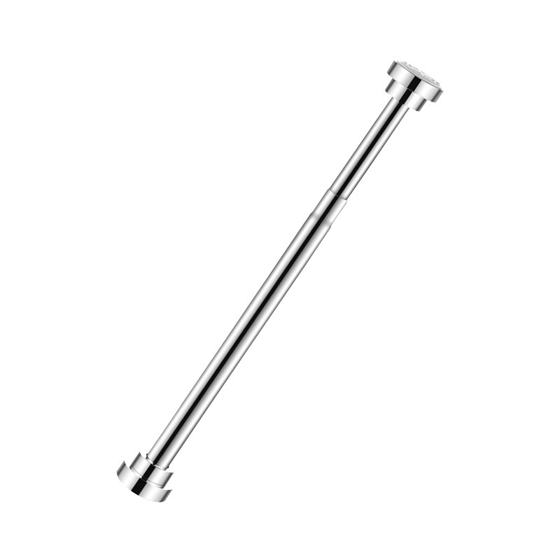 Stainless steel punch-free telescopic rod clothes drying rod bathroom shower curtain rod curtain rod door curtain rod bedroom wardrobe support rod