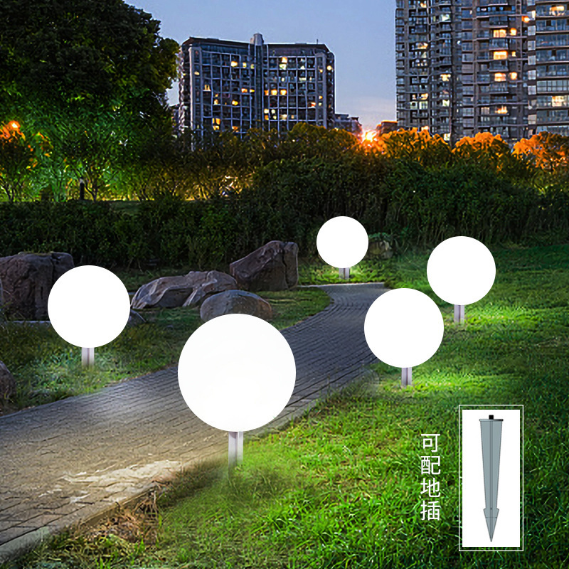 Factory wholesale solar outdoor spherical lights, courtyard lawn decorative lights, landscape lighting, LED luminous spherical lights