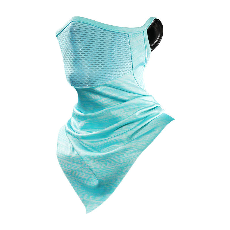Summer cycling headscarf, ice silk neck cover, bicycle triangle towel, outdoor sun protection face towel, magic headscarf cycling mask