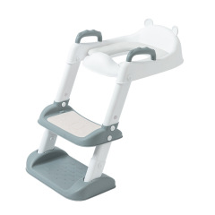 Baby folding toilet, plastic children's portable stair handrail toilet seat, auxiliary children's toilet ladder