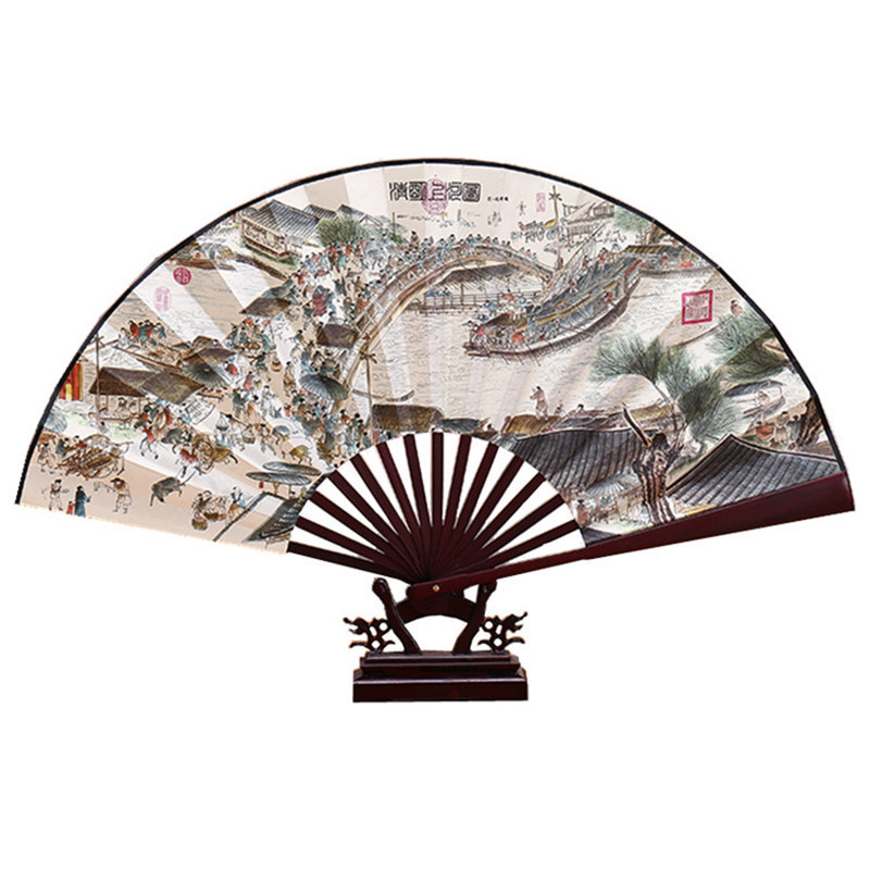 10-inch advertising fan ancient style folding fan wholesale Chinese style national trend fan retro promotion summer fan