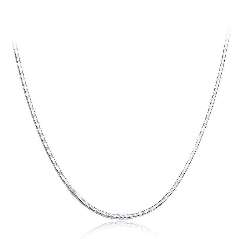 S925 sterling silver snake bone chain necklace hot girl personality cool style ins can be stacked thin simple clavicle chain necklace