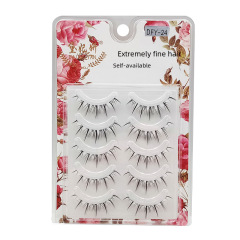 Lazy Ultra-fine Transparent Stem Curly Clustered Natural False Eyelashes Little Devil One-piece Novice Eyelashes Multiple Choices