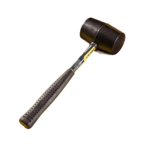 Deli steel pipe rubber hammer installation hammer floor hammer tile marble hammer small leather hammer DL5612 16 24