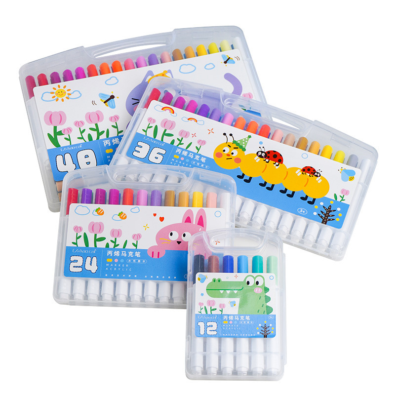 Acrylic marker children's waterproof quick-drying student art painting brush hand-painted diy watercolor pen marker set