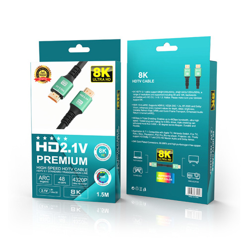 Cross-border wholesale HDMI2.18K high-definition cable, set-top box TV connection data cable, computer connection cable