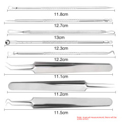 Acne needle, cell clip needle, acne needle, 4-piece set, long needle, No. 5 cell clip, acne and blackhead needle