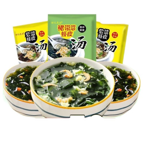 Whole box wholesale] Wakame seaweed and shrimp skin soup ready-to-eat small package wholesale for convenient light meals