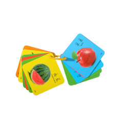 Children's double-sided educational toy literacy card, baby enlightenment animal card with pictures and without pictures, cognitive early education card