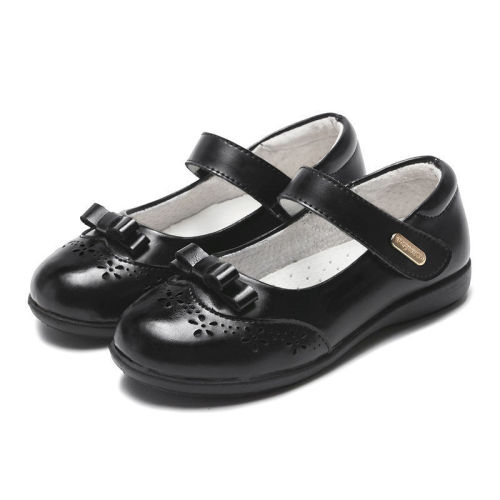2024 genuine leather soft sole small leather shoes for middle-aged and older children and girls campus British versatile shoes cross-border performance small leather shoes